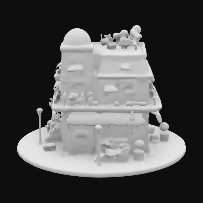 3D model for Whimsical Boutique Building