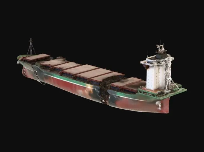 3D model for Broken Freighter