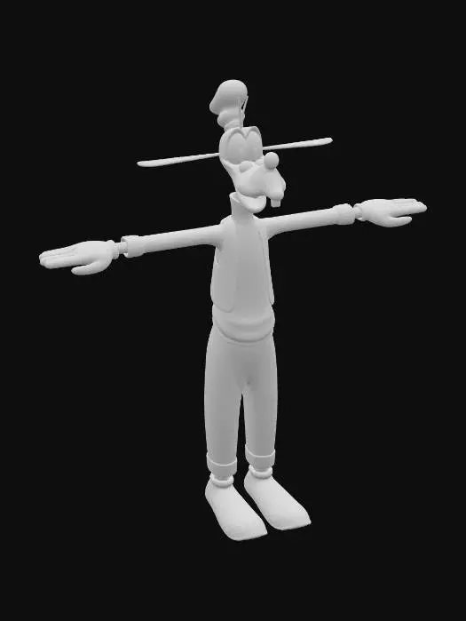 3D model for Goofy T-Pose