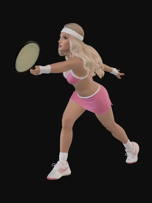 3D model for tennis player