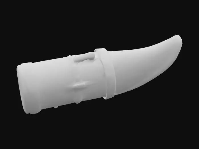 3D model for stylized empty quiver. basic
