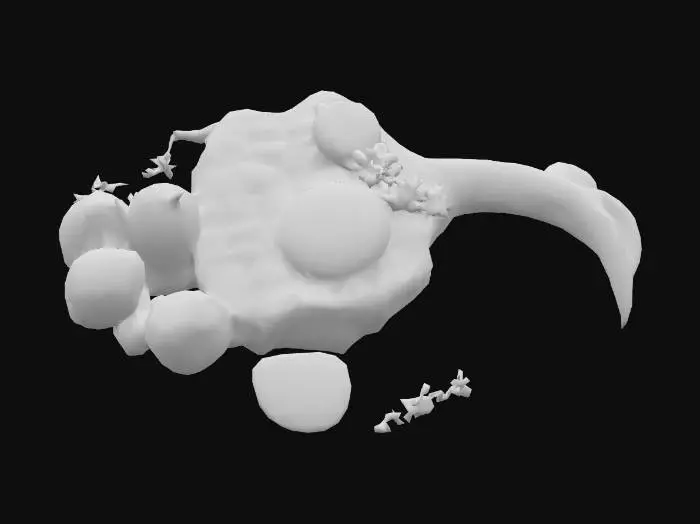 3D model for Create a collection of funny and surreal food dishes using imaginary or mythical creatures as the main ingredients. Each dish should look like a gourmet restaurant plate, with detailed garnishes and sides. Include whimsical features like cooked steak or ham, roasted veggies. Use unexpected flavor combinations and humorous plating, The creatures can be fantasy animals. Keep the style lighthearted, absurd, and visually rich, #food#, #food#