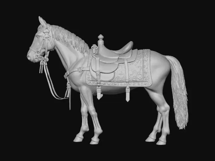 3D model for stylized, trade pack for horse