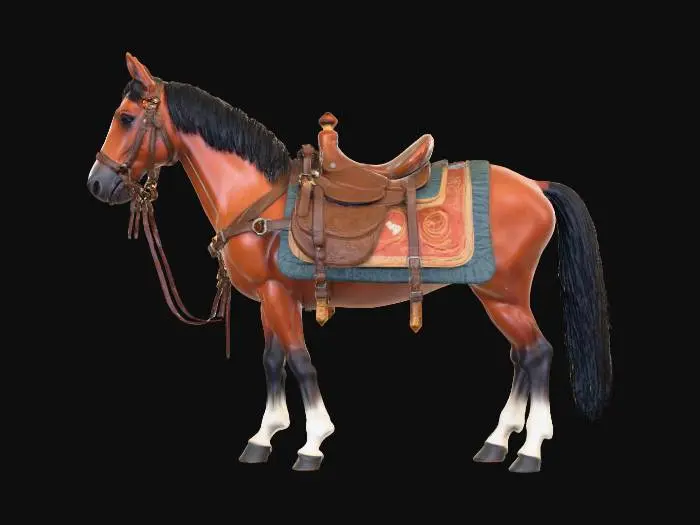 3D model for stylized, trade pack for horse