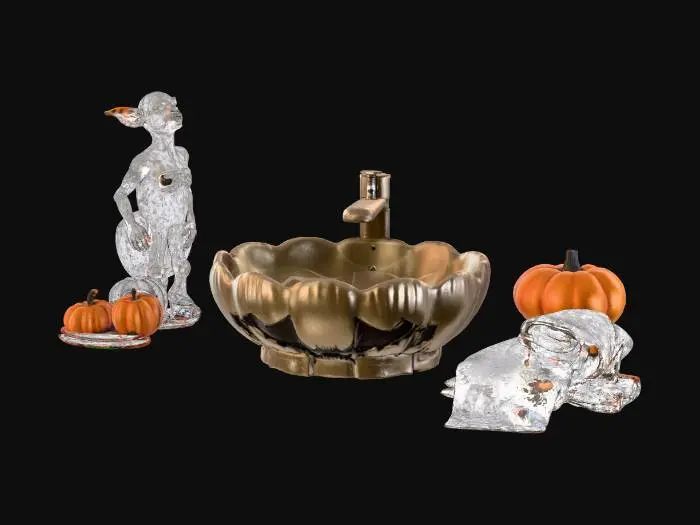 3D model for halloween themed toilet or sink or bath #Halloween2025#