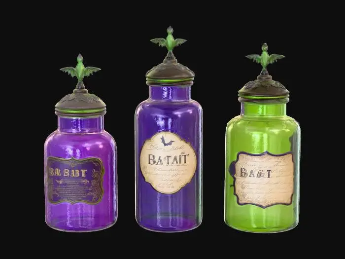 3D model for Haunted Spirits Bottles, #Halloween2025#