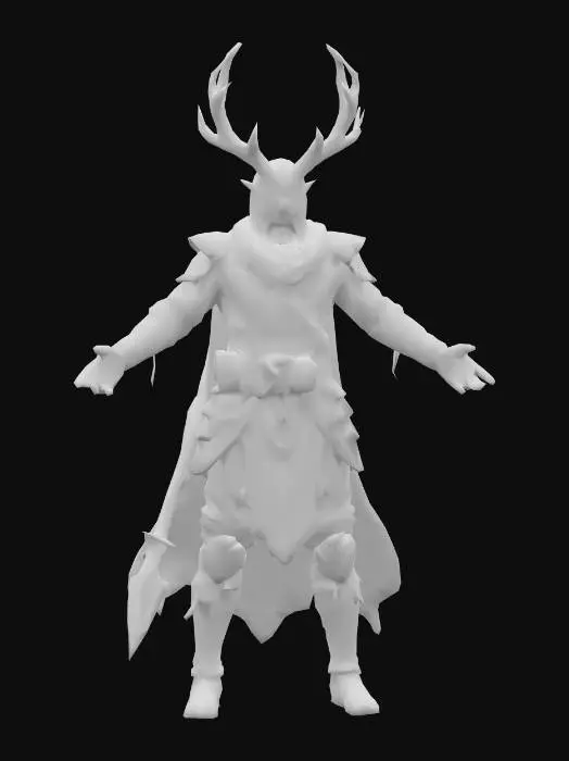 3D model for Anime Costume, genshing impact, legend of neverlad, ragnarok online style. short hair. epic. fantasy, skald or assassin.