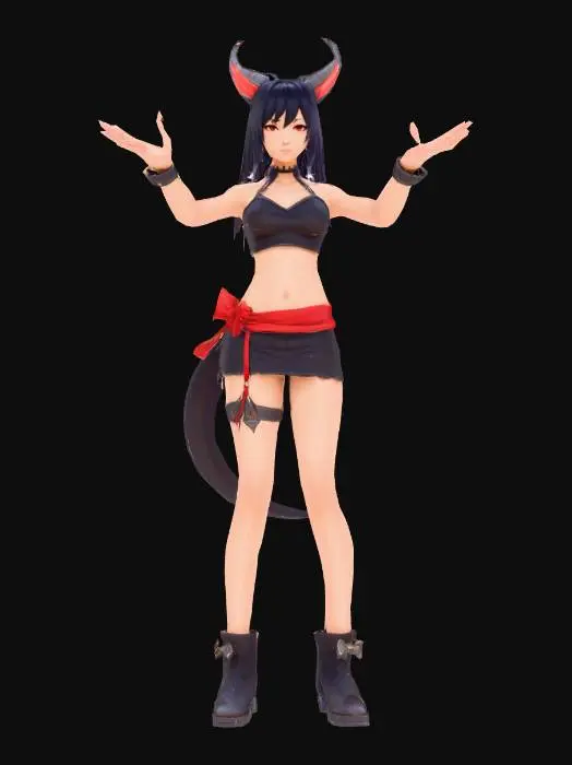 3D model for Anime Costume, genshing impact, legend of neverland, ragnarok online style. short hair. fantasy, stylized. beasttamer