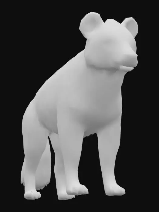 3D model for anime like pokemon, spiritual pets. fantasy,Stylized, epic and magestic south african Honey Badger. creature