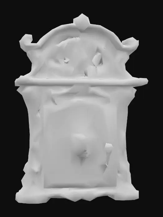 3D model for stylized fantasy mailbox, medieval. 