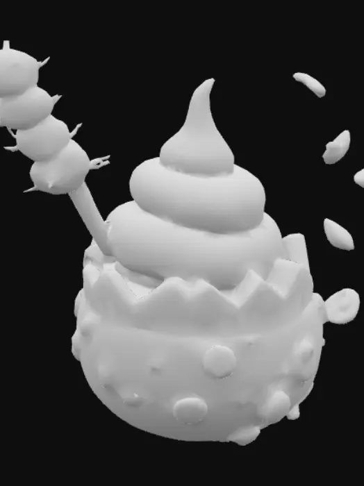 3D model for Stylized tanghulu. Realistic