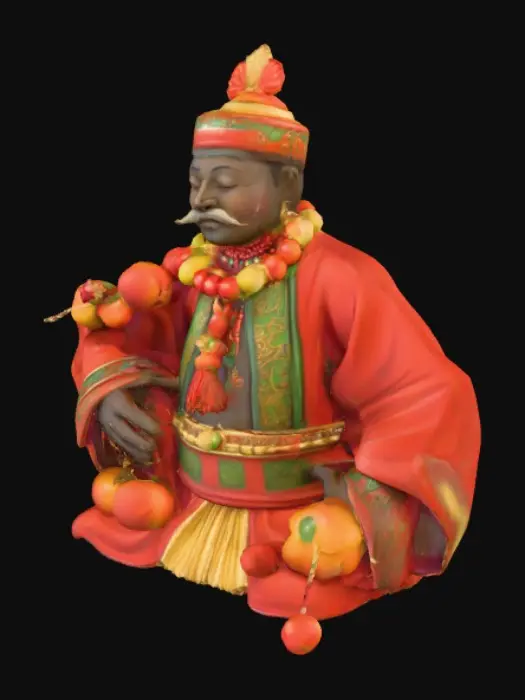3D model for Stylized tanghulu. Realistic