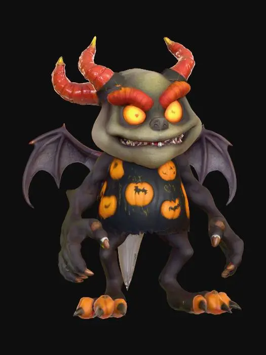 3D model for stylized monsters for mmo, wild animal. Halloween themed, costume or decor. , #Halloween2025#