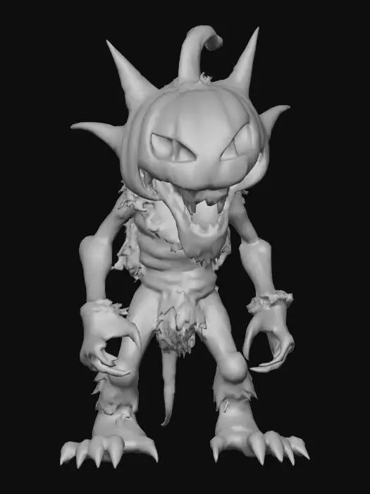 3D model for stylized monsters for mmo, wild animal. Halloween themed, costume or decor. , #Halloween2025#