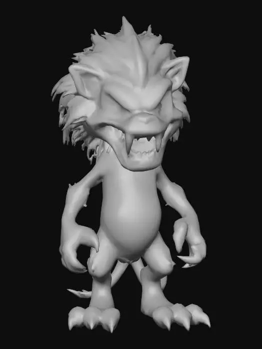 3D model for stylized monsters for mmo, wild animal. Halloween themed, costume or decor. , #Halloween2025#