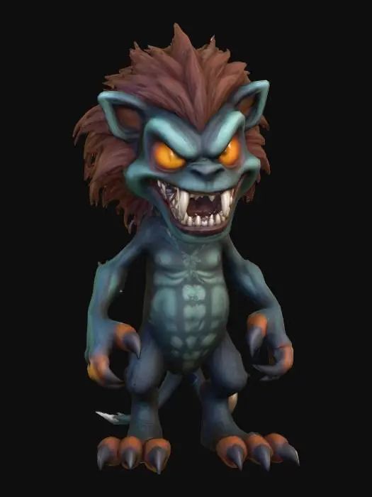3D model for stylized monsters for mmo, wild animal. Halloween themed, costume or decor. , #Halloween2025#