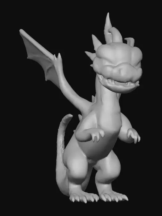 3D model for stylized dragon, mmo. haloween themed , #Halloween2025#