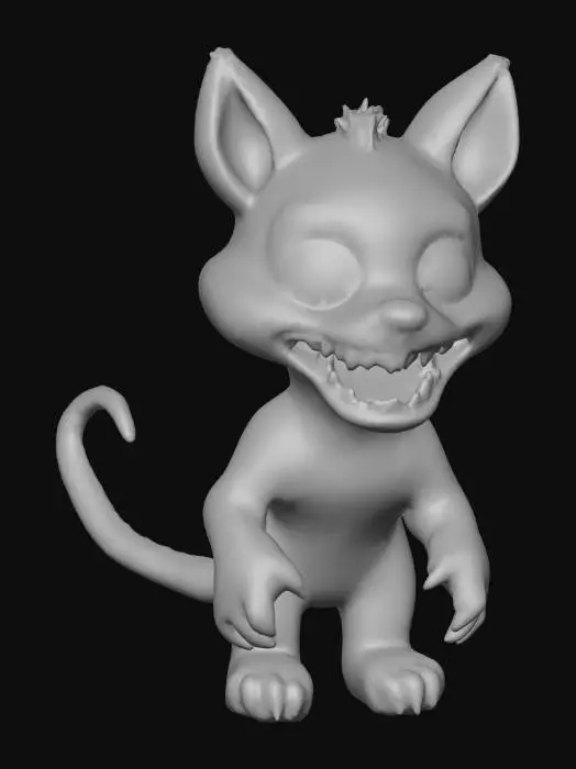 3D model for stylized wild animal plushies, stuffed creepy halloween themed animal, undead zombie theme, fun look., #Halloween2025#
