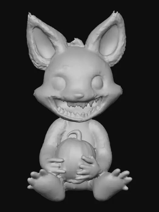 3D model for stylized wild animal plushies, stuffed creepy halloween themed animal, undead zombie theme, fun look., #Halloween2025#