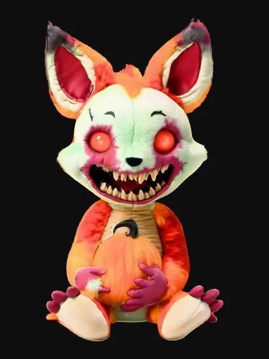 3D model for stylized wild animal plushies, stuffed creepy halloween themed animal, undead zombie theme, fun look., #Halloween2025#