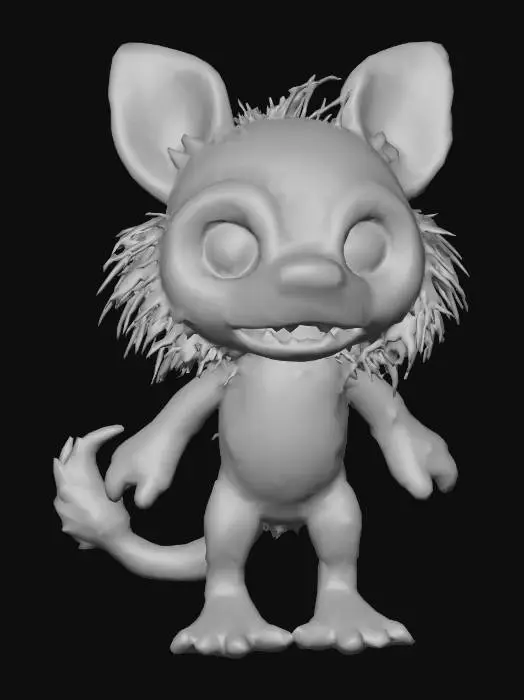 3D model for stylized wild animal plushies, stuffed creepy halloween themed animal, undead zombie theme, fun look., #Halloween2025#