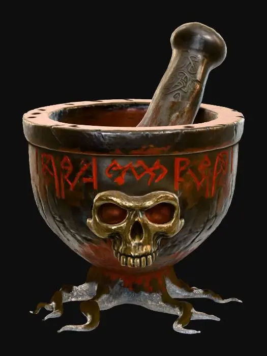 3D model for Mortar of the Damned, #Halloween2025#