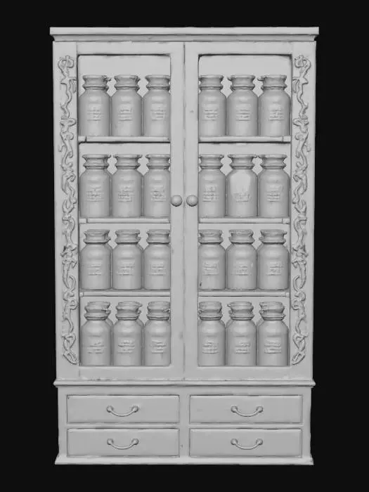 3D model for Antique Spice Cabinet, #Halloween2025#