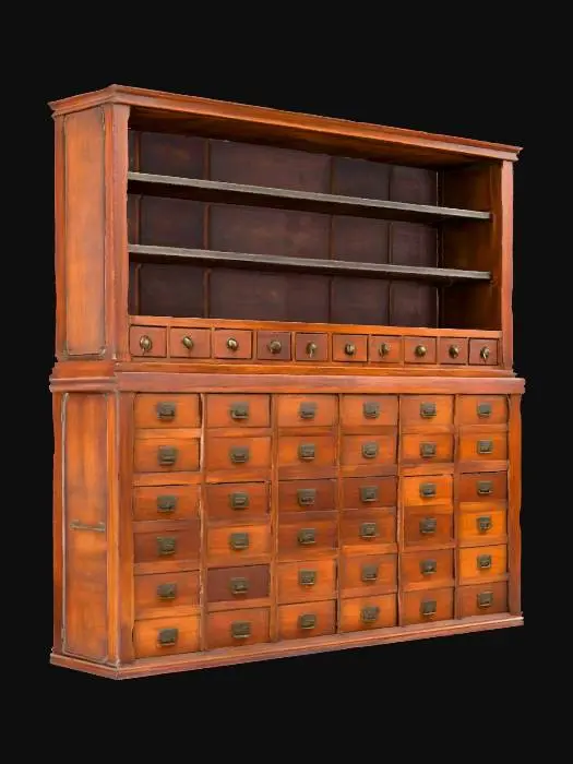 3D model for Antique Apothecary Cabinet, #Halloween2025#
