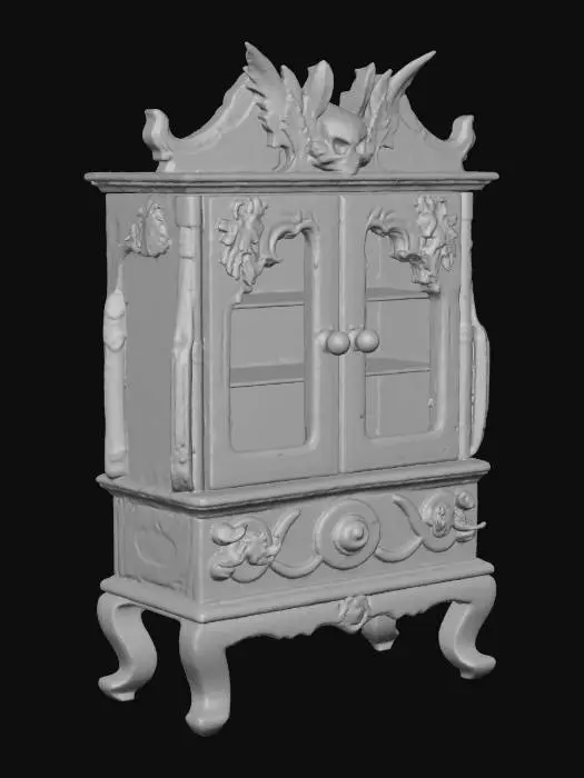 3D model for Gothic China Cabinet, #Halloween2025#