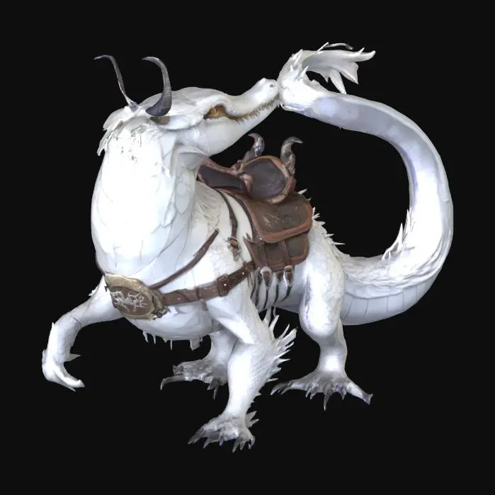 3D model for Frostwind Dragon, Crocodile, Mount
