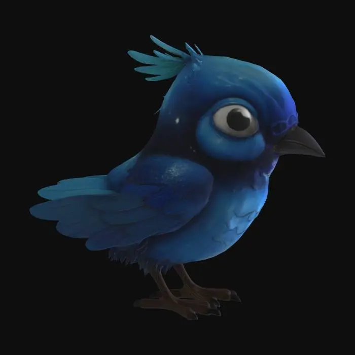 3D model for Enchanted Bluebird