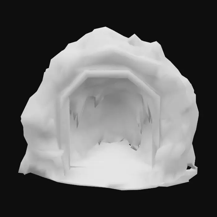 3D model for Cave entrance, #SketchTo3D#