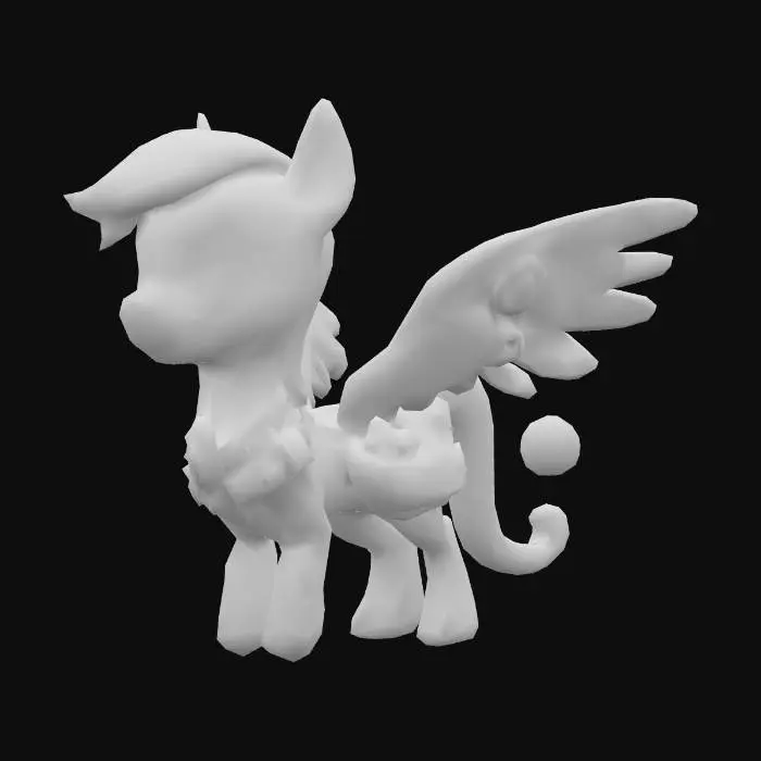 3D model for anime like pokemon, cute animal spiritual pets. fantasy, chibi, fantasy, elemental. Chocolate mount, made of chocolate,Peryton griffin, mytical beast. wing. saddle Chocolate and candies. Peryton