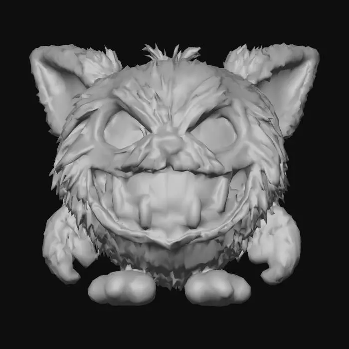 3D model for stylized wild animal plushies, stuffed creepy halloween themed animal, undead zombie theme, fun look., #Halloween2025#