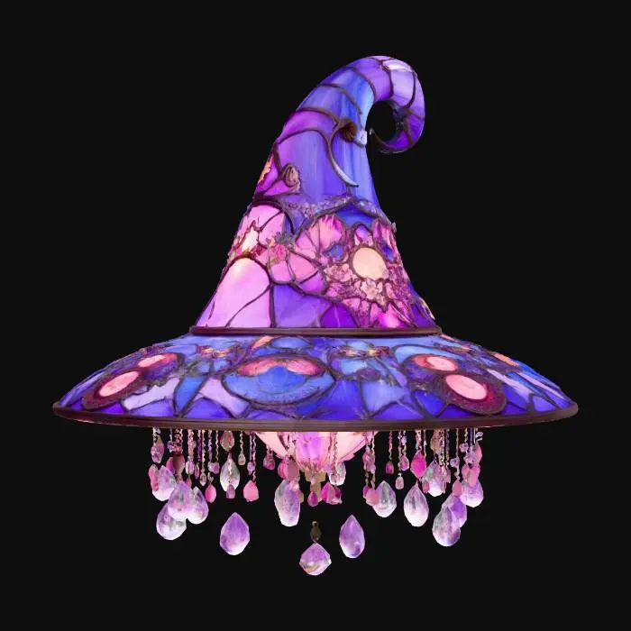3D model for Enchanted Illumination witch hat glass lamp, #Halloween2025#