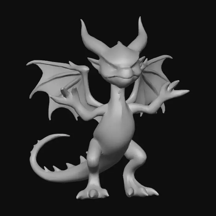 3D model for Stylized wyvern gliding