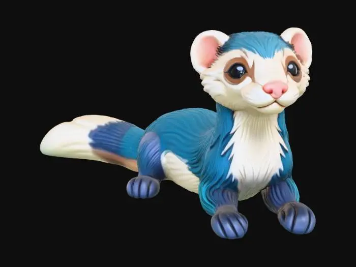 3D model for Blue Whisker
