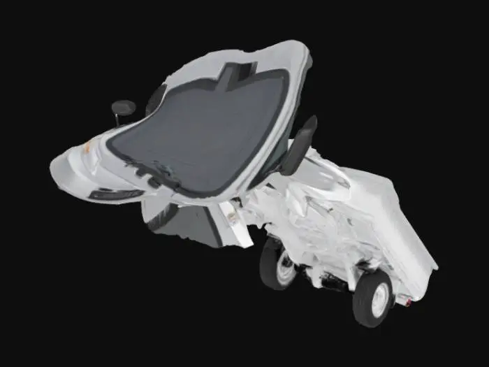 3D model for Silver Mini Truck