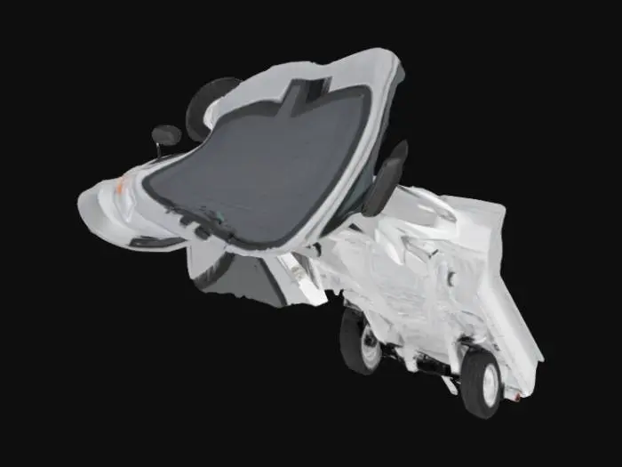 3D model for Silver Mini Truck