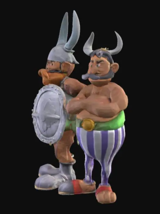 3D model for Astérix and Obélix 