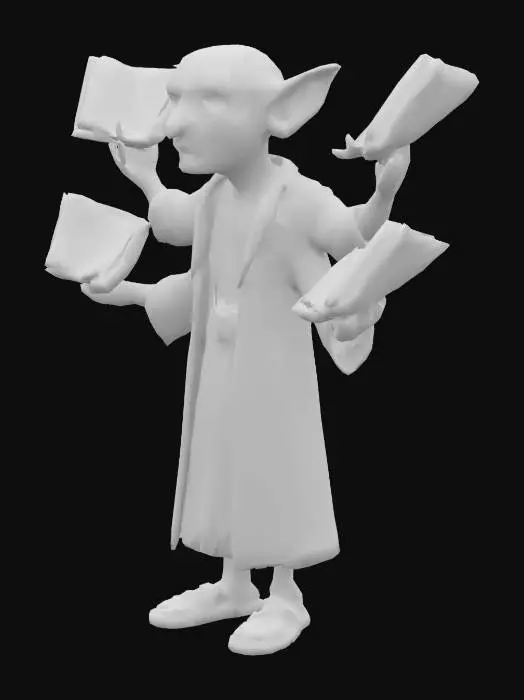 3D model for Librarian Goblin