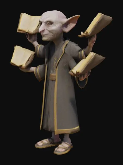 3D model for Librarian Goblin