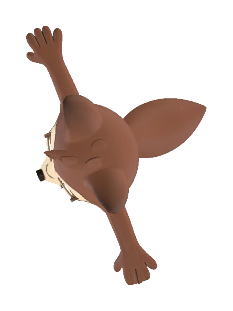 Queenie Model - Neutralpose 3D model, vytvořený pomocí AI