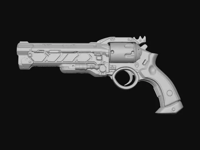 3D model for Cyber Revolver