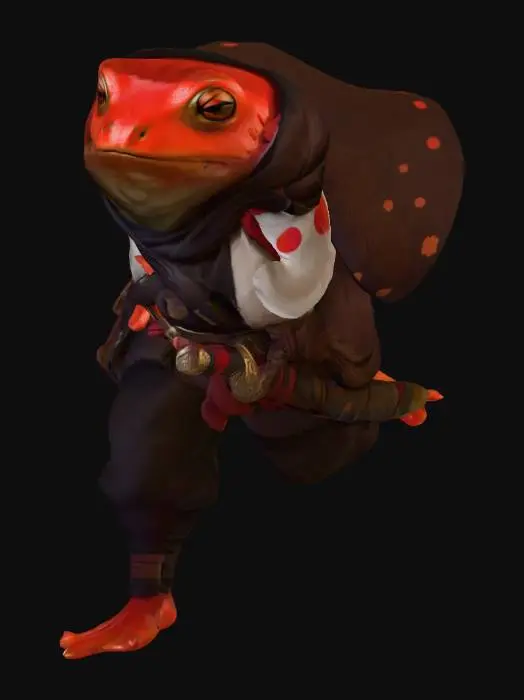 3D model for Beduin Frog Warrior