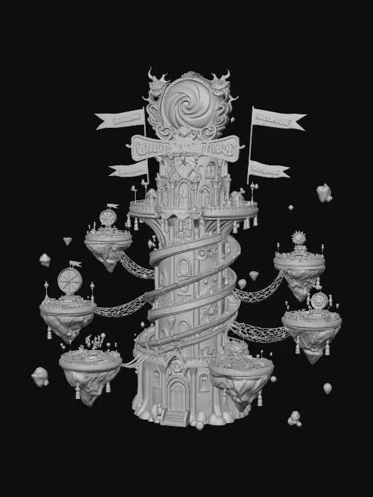 3D model for Torre de Mini-Juegos