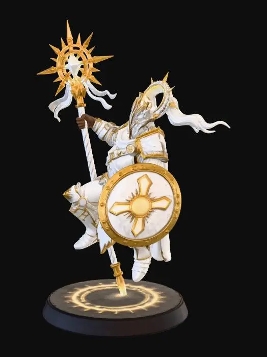 3D model for The White Cleric