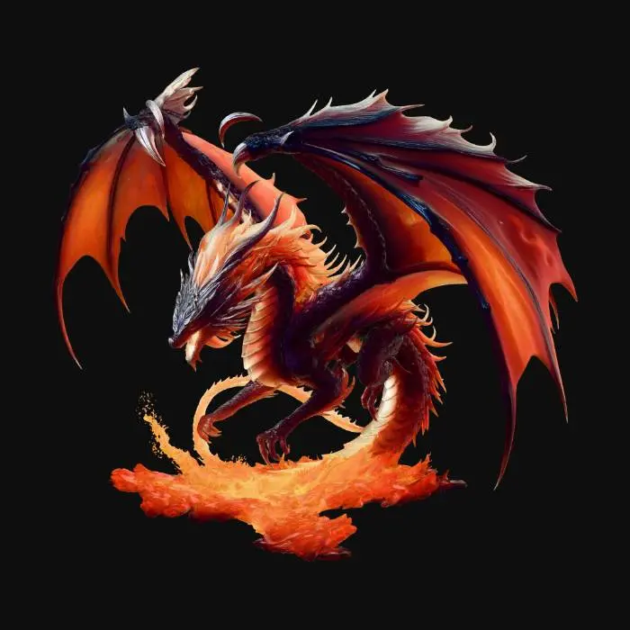 3D model for Blazing Ember Dragon