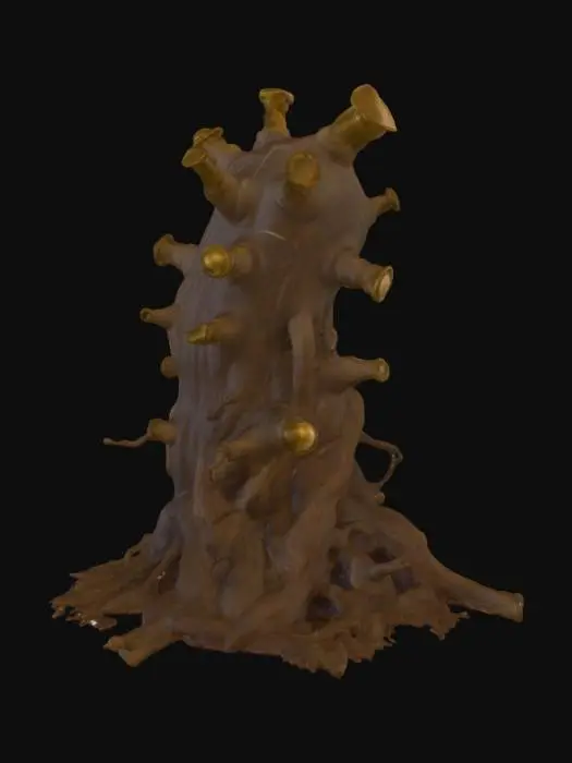 3D model for бурлящая масса в виде хобота