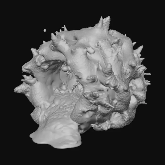 3D model for бурлящая масса в виде хобота